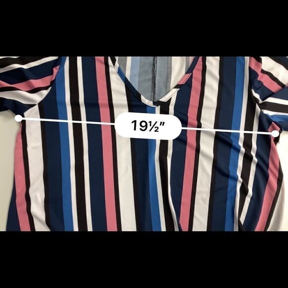 TOP FASHION OF NY,women’s top, Multicolored,Sz XL - Picture 8 of 10